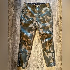 Green Camo Cargo Pants